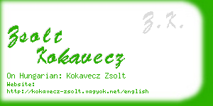 zsolt kokavecz business card